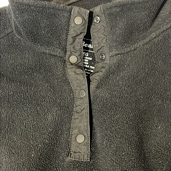 L.L.Bean Womens Black Fleeced Pullover Winter Size XL - Picture 6 of 11